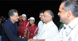 Thumbay plays against Ministers XI in Beary sports fest